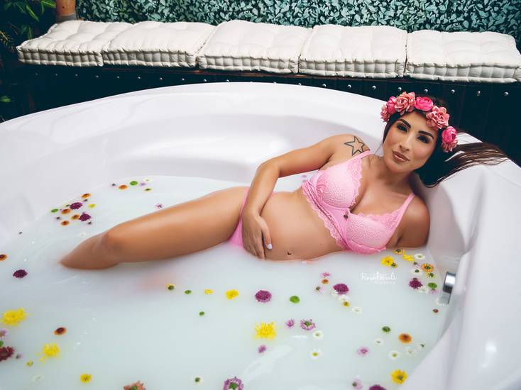 Gestante de Raquel - Milk Bath