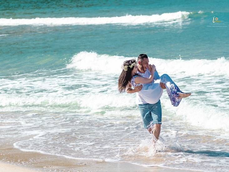 Ensaio Casal de Ensaio na Praia - Thiago e Nayara