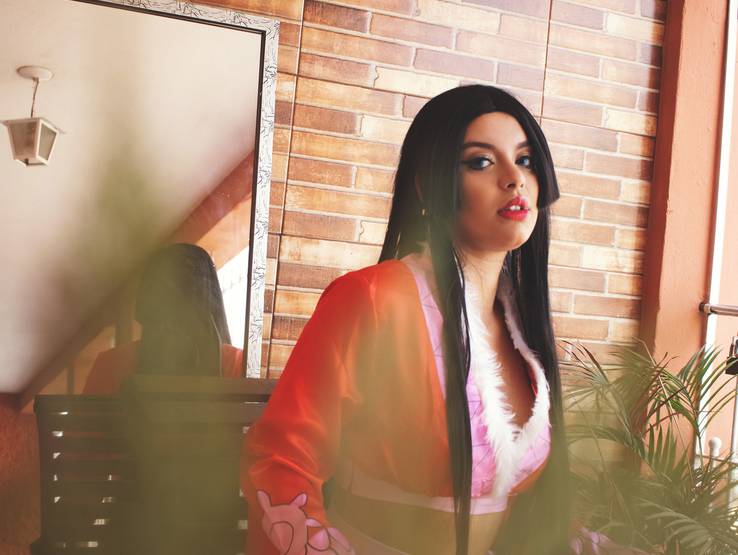 Feminino de Elisa ensaio cosplay