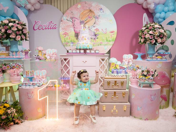 Aniversário de Aniversário 01 ano da Cecília 