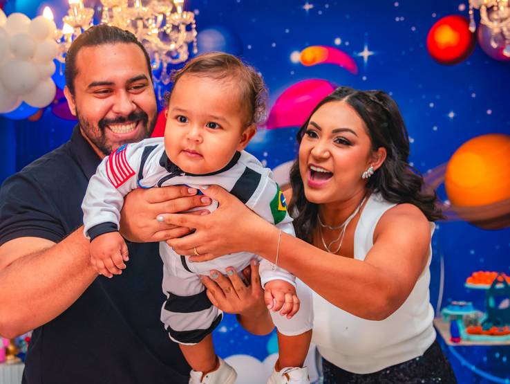 Aniversário Infantil de 1 Ano do Benicio (Astronauta)