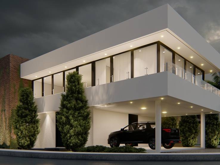 PROJETO RESIDENCIAL de CONCEITO CASA VIDRO