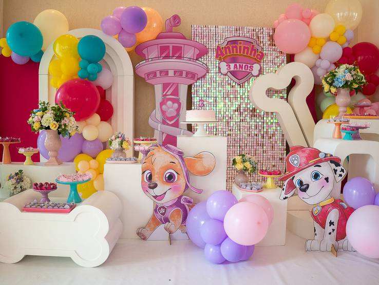 Aniversário de Aniversário de 4 anos da Ana: Patrulha Canina Rosa e muita diversão em Brasília