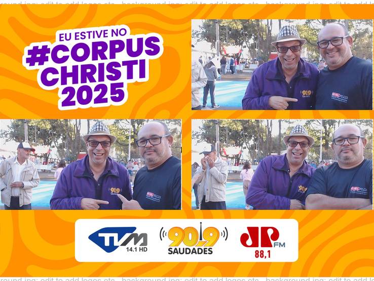 TRABALHOS de Cabine fotográfica Corpus Christi 2025 parte 1