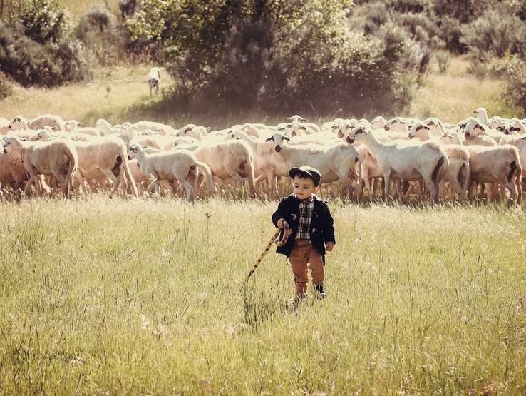Criança de Pequenino Pastorzinho em Trás-os-Montes