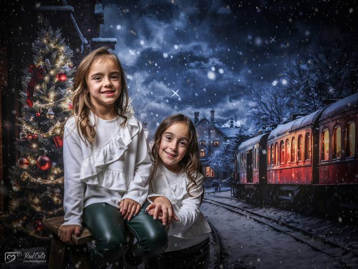 Sessões Natal de Postais de NATAL das princesas, Mariana, Maeva & Vitor  - Vinhais