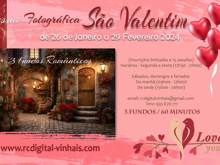 Casais de Sessão São Valentim 2024