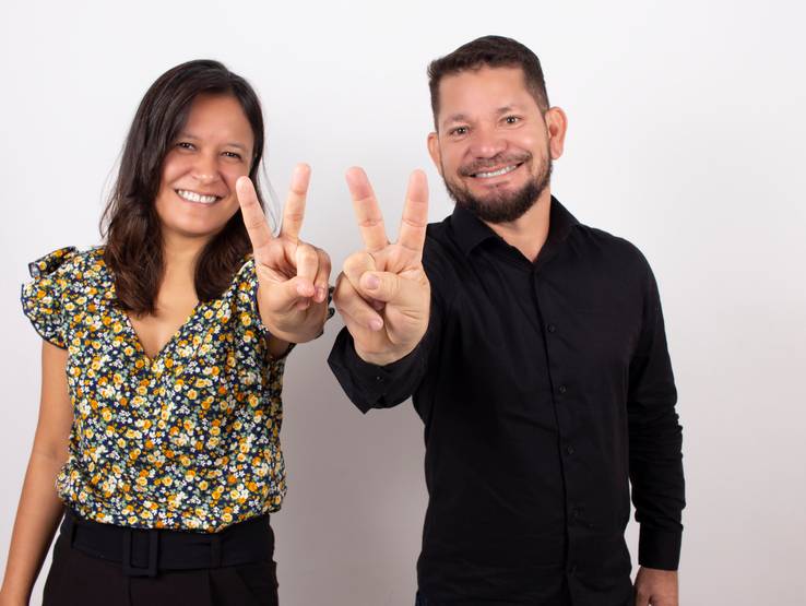 Estúdio  de Ensaio em estúdio - Waldiney e Rayanne