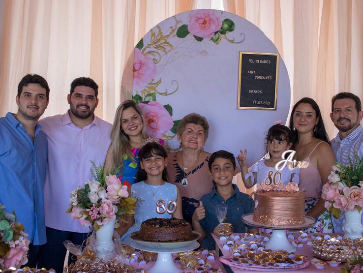 Eventos  de 80 anos - Aina Gonçalves 