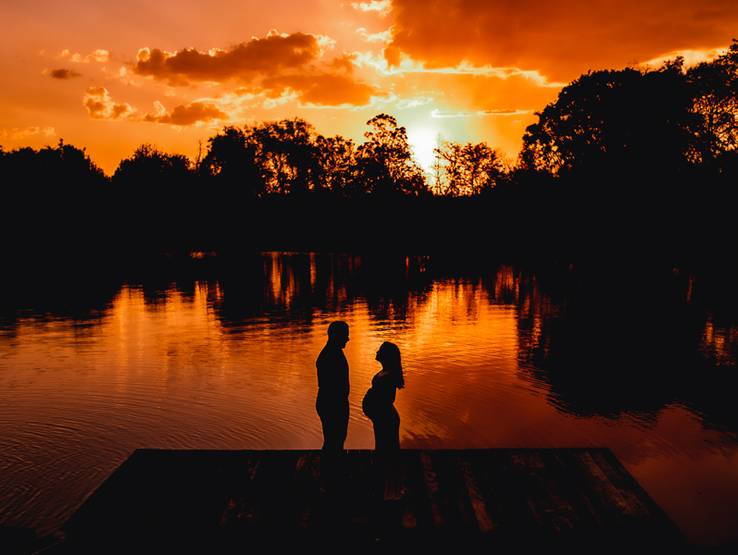 Gestante de A espera de Liz e Alice 