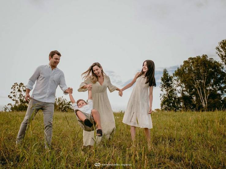 Ensaio de Grasi, Marcus, Ricardo e Babi - Ensaio em Familia