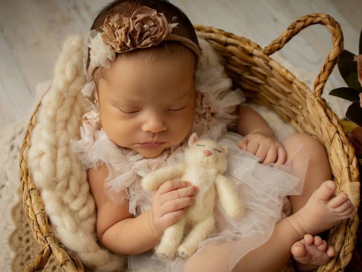 Sessão Newborn de Melissa, 16 dias