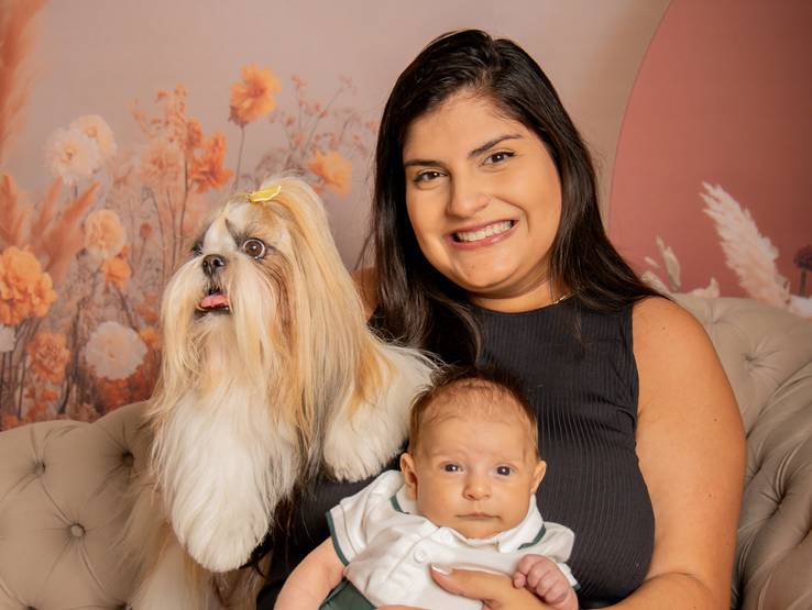 Dia das Mães  de Carmem e família