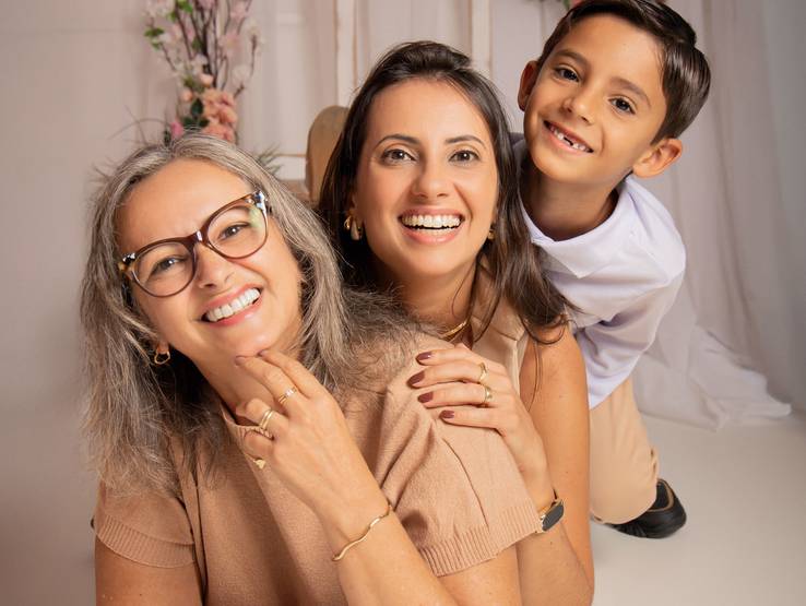 Dia das Mães  de Priscilla e família 