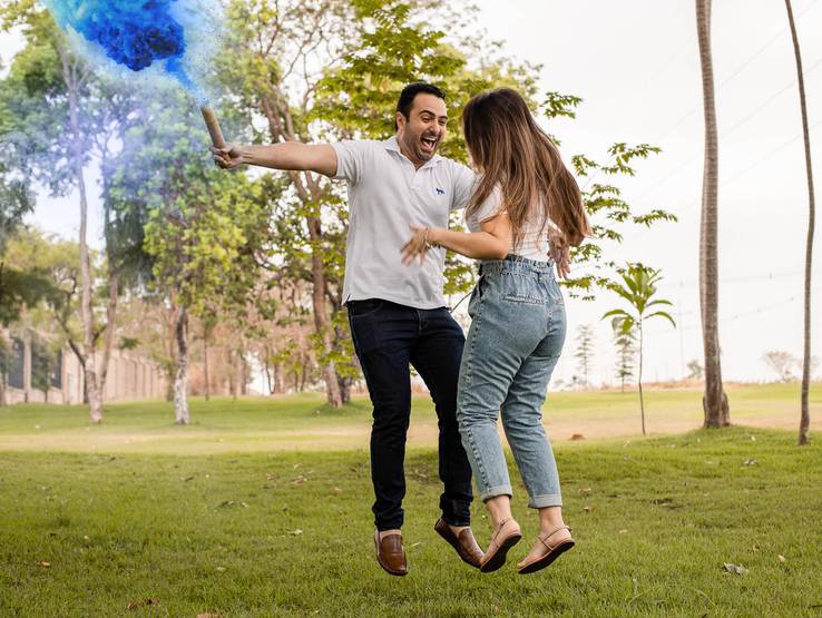 Gestante de Patricia - Revelação Gestação