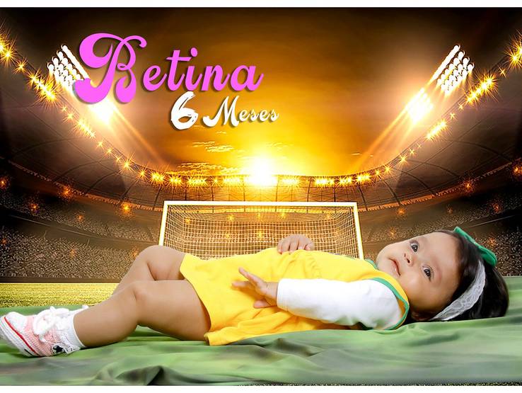 ACOMPANHAMENTO MENSAL de BETINA - 6 Meses - ENSAIO COPA DO MIUNDO