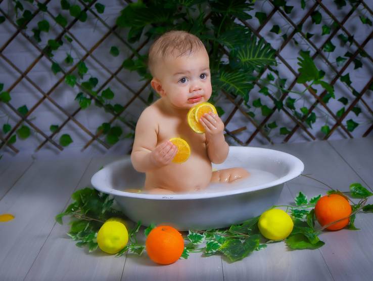 ACOMPANHAMENTO MENSAL de DIA DO BANHO DO BEBE. = RAEL 10 MESES