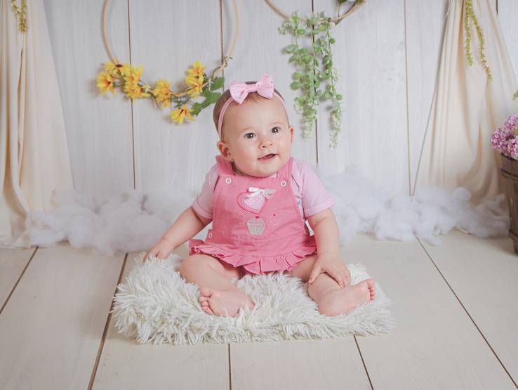 ACOMPANHAMENTO MENSAL de Luiza - Fotoversário 6 meses
