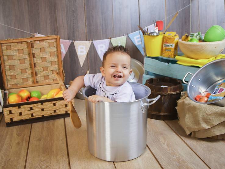 ACOMPANHAMENTO MENSAL de Ensaio Gabriel - Master Chef Baby