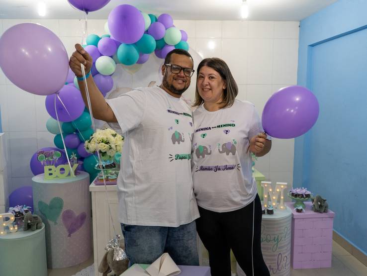 Familia de Chá Revelação - Thiago & Thatiana 