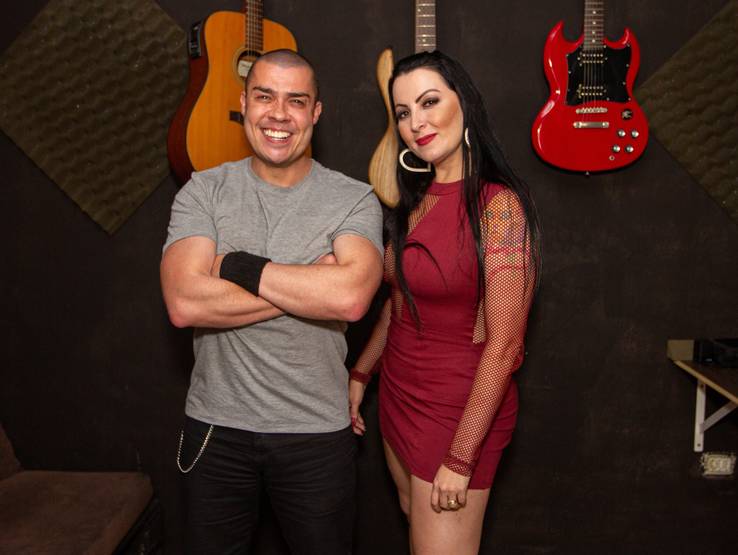 Ensaio Fotográfico de Gravação da musica de Thiago (No Gabiru) a Ellen Cristinne.