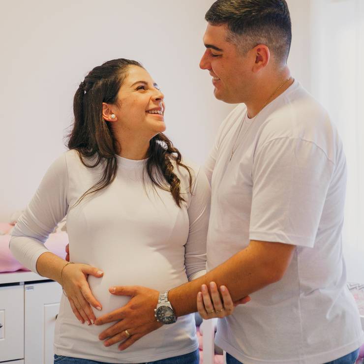 Ensaio de Família de Julia & Douglas - à espera da Ana