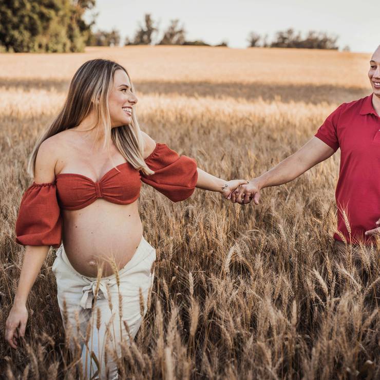 Gestante de A doce espera de Otávio