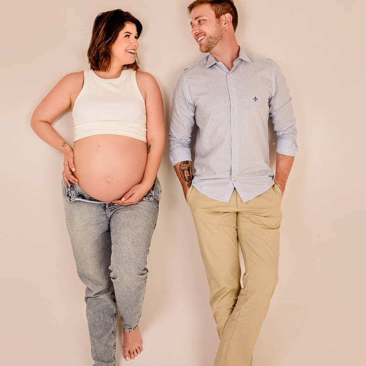 Gestante de Graziela e Emerson