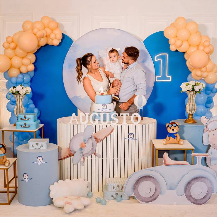 Aniversário Infantil de Aniver 1 ano Augusto