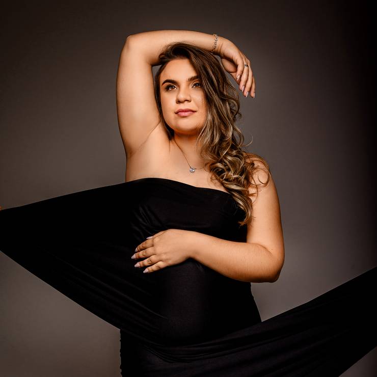 Gestante de Belquise e Márcio