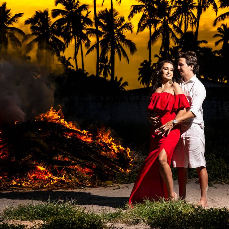 Sessão Sunset de Cartaxo e Amanda