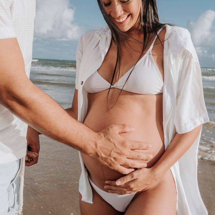 Gestante de Mirelle à espera de Helena