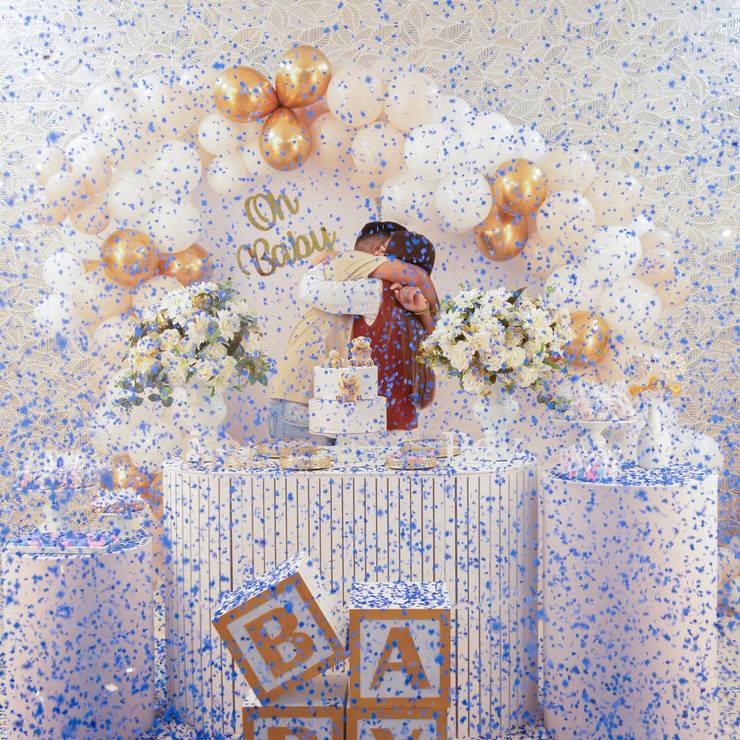 Chá de bebe e revelação  de Fabi & Nathan à espera de Anthony