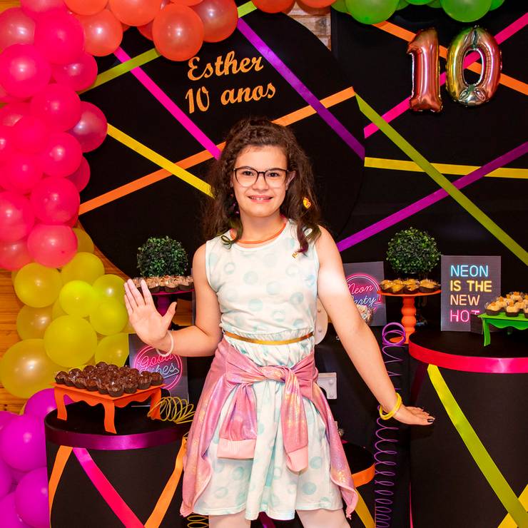 Aniversário Infantil de Aniversário de 10 anos Esther