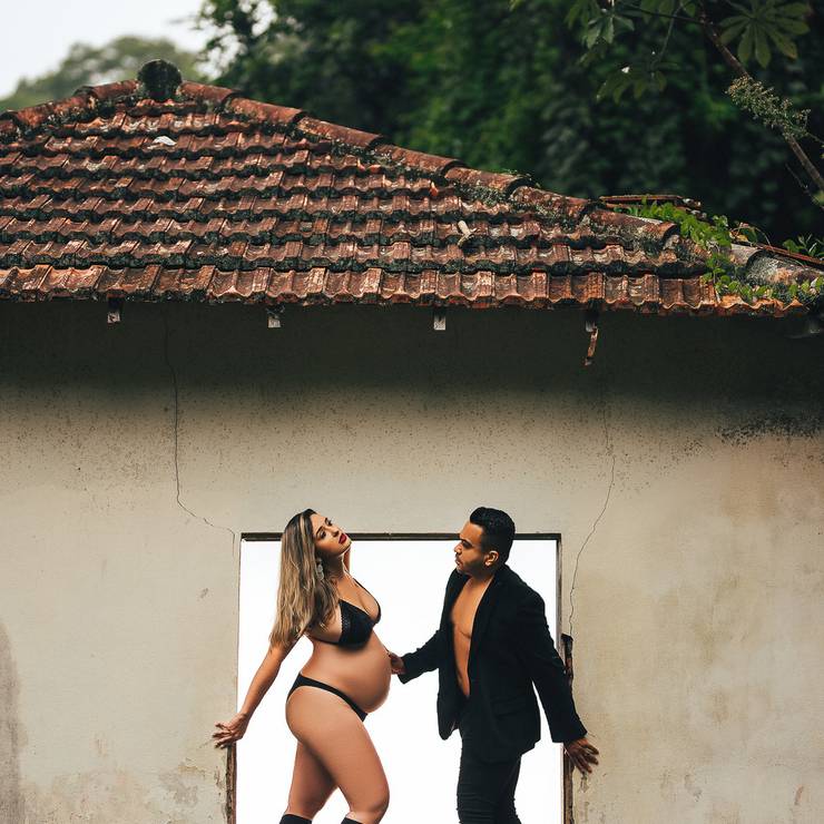 Gestante de Iara , a gestante fotógrafa -  Ensaio na chuva !