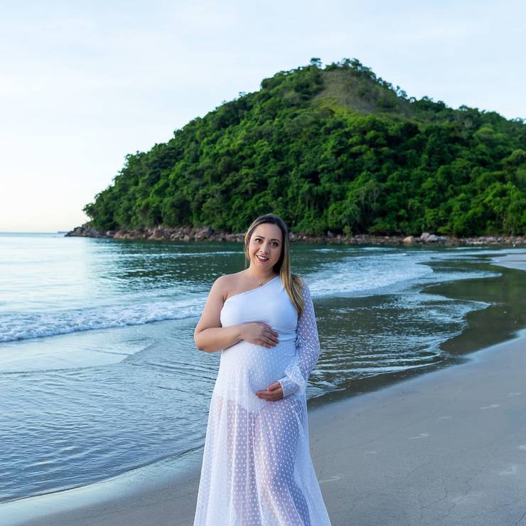 GESTANTE de Ensaio gestante na Praia - São Sebastião/SP - Gestante Ariane