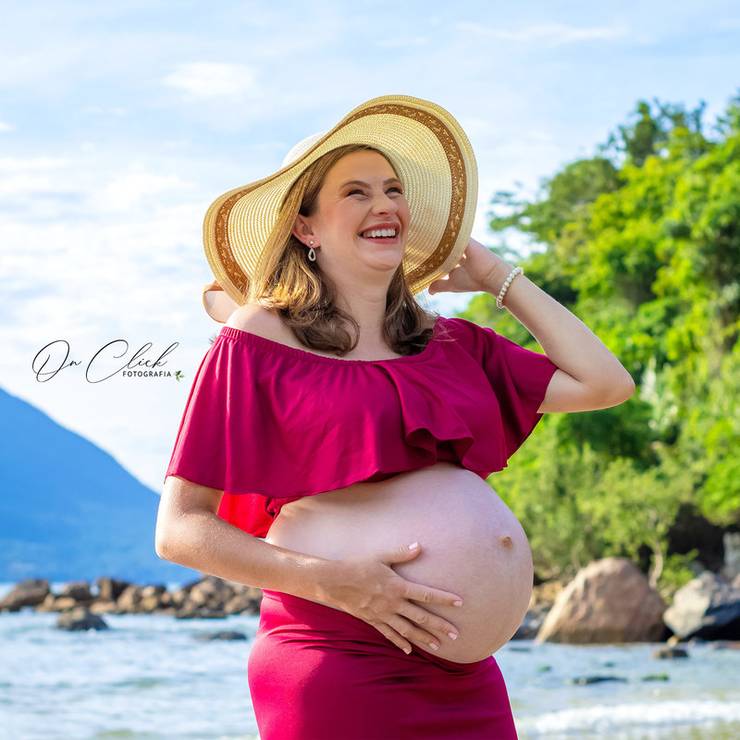 GESTANTE de Ensaio Gestante - Carina