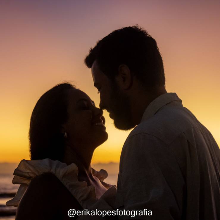 Casal de Ensaio ao Nascer do Sol de Anna Clara e Neto