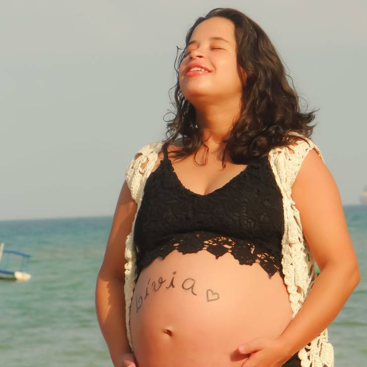 Gestante de Ensaio Flaviane