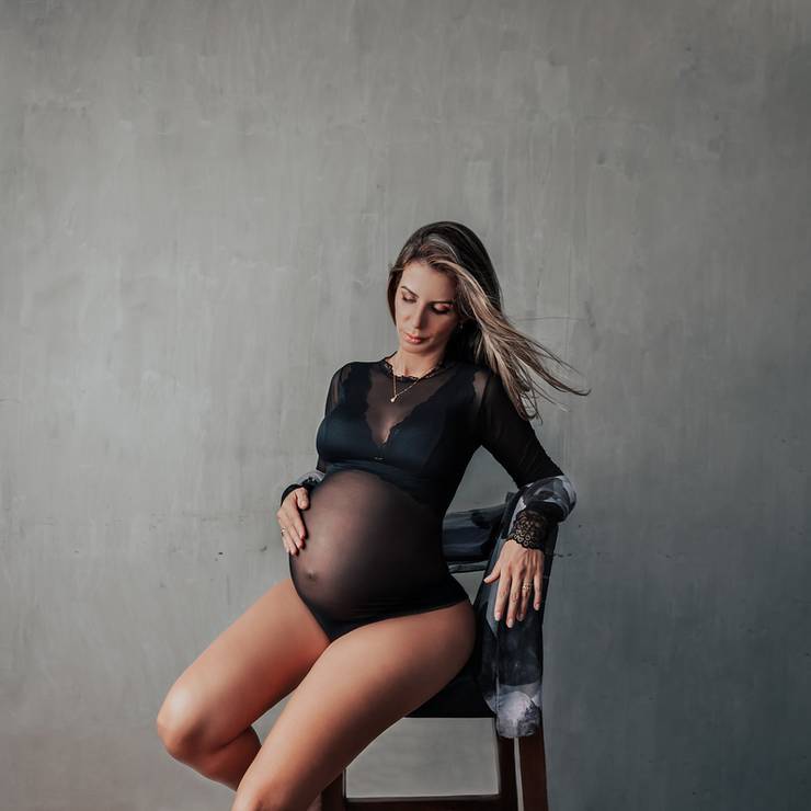 GESTANTE de A espera de Caetano