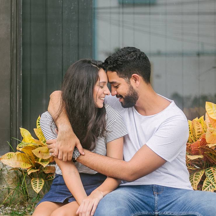Casal de Rebeca e Romario