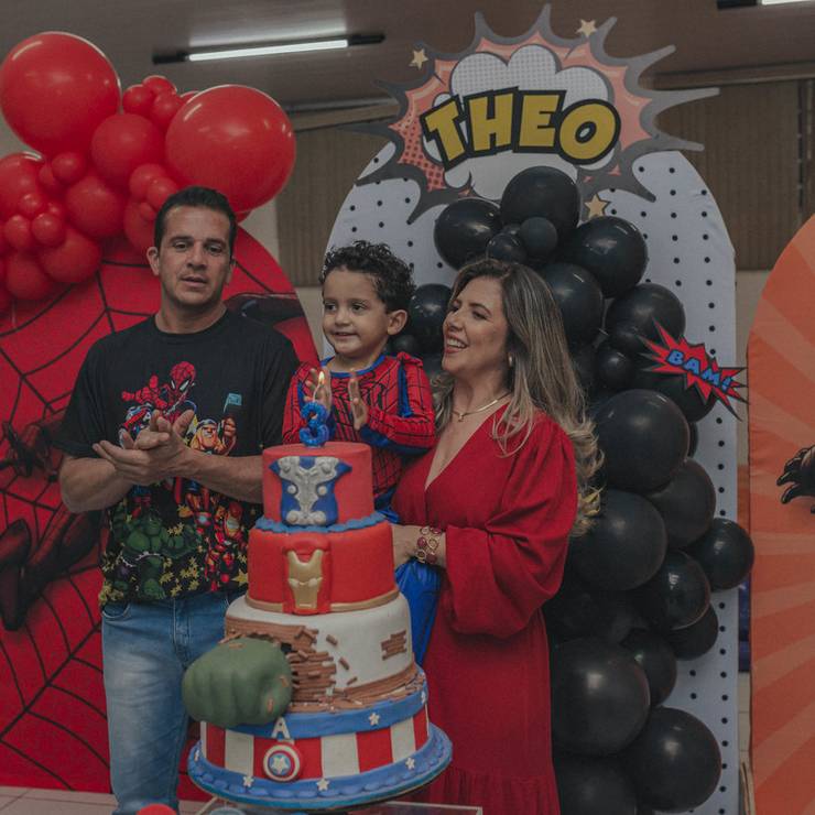 Aniversários de Theo Tozzi 3 anos