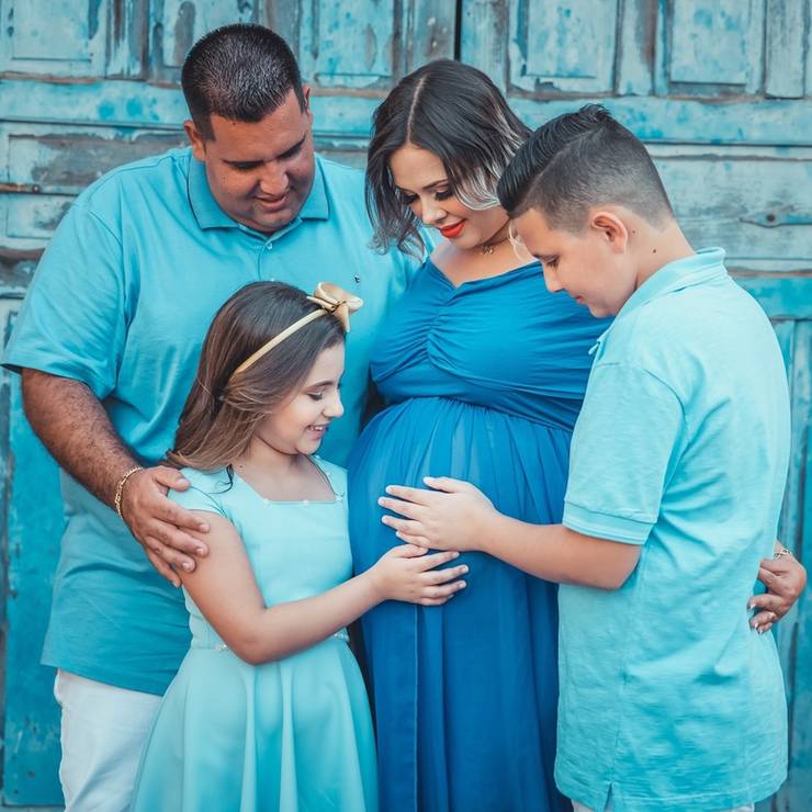 Gestantes de Tamiris Parra e família