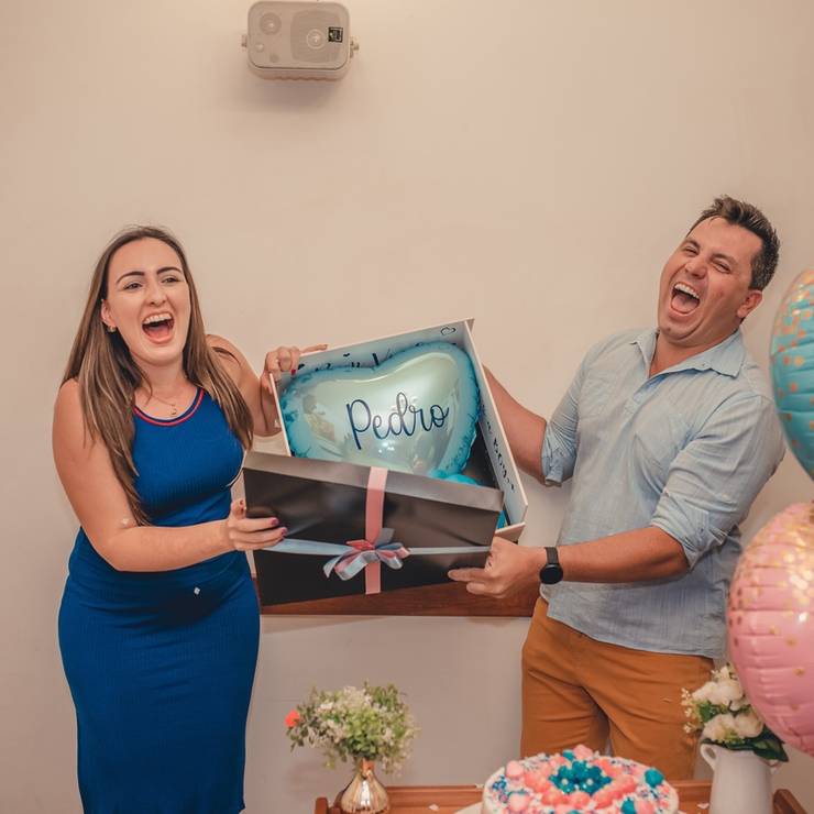 Chá de bebê de Doce espera de Pedro