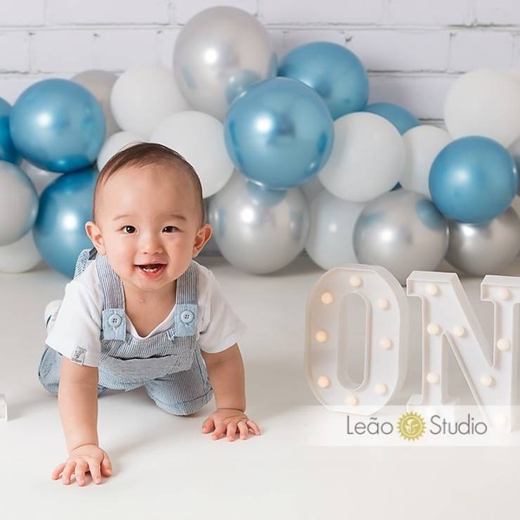 Criança de Arthur 1 ano - Comemorando 1 ano no estúdio