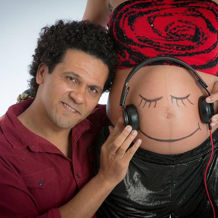 Gestante de Foto Gestante Criativo -  A família aumentou - Julia