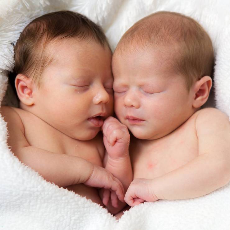 Newborn de Ensaio Newborn de Gêmeos - Lorenzo e Victória 