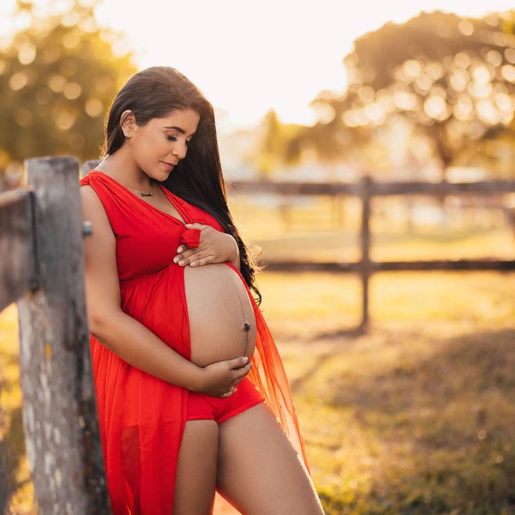 Gestante de Daniela Monteiro à espera da Isadora