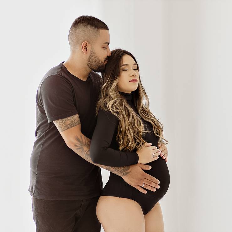 Gestante  de Ensaio Gestante - Clara e Rafael na espera do Ravy