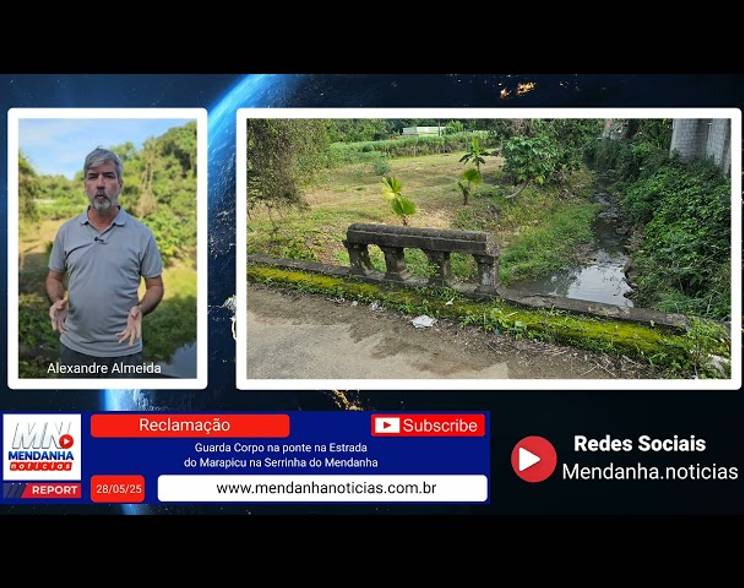 Obras Públicas de Falta de Guarda Corpo Ponte Marapicu